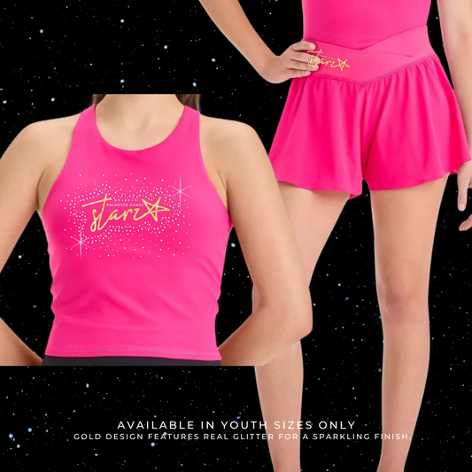 Youth Berry Pink Dance Set | Shorts
