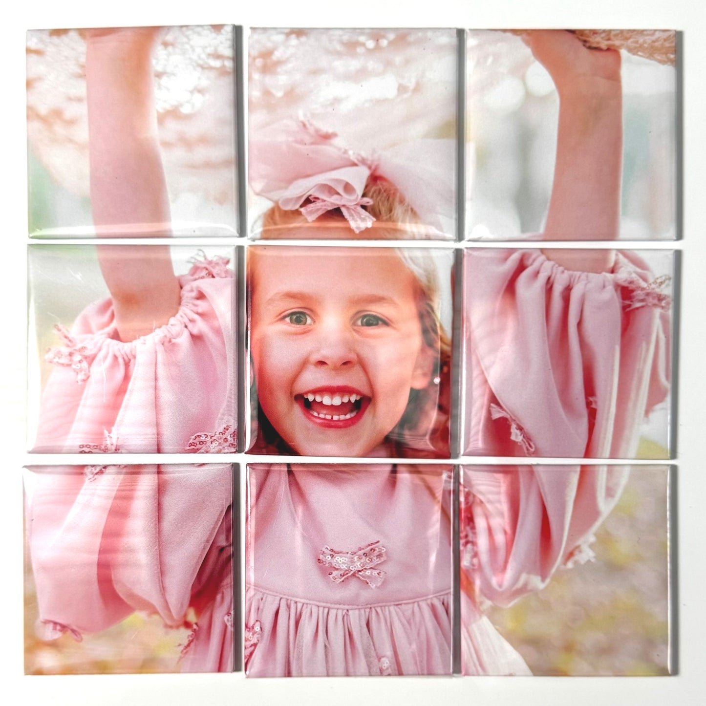 Tiled Photo Magnet Mosaic (1 Image, 9 Magnets) | KeepSnap